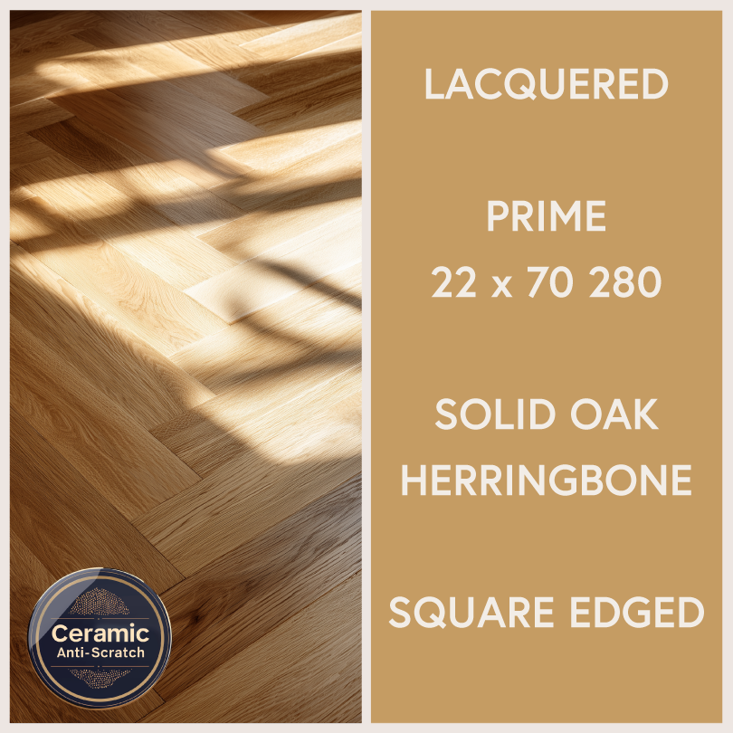 Ceramic Coated Finish - Solid Oak Parquet Flooring Blocks