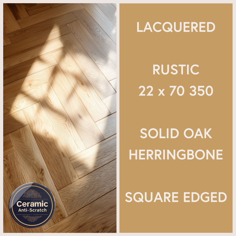Ceramic Coated Finish - Solid Oak Parquet Flooring Blocks
