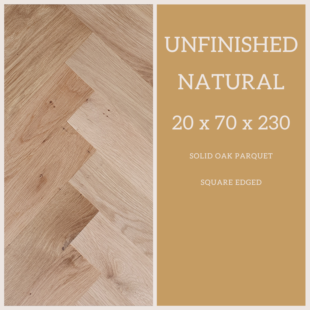 Solid Oak Parquet Flooring Blocks 70x20x230 mm